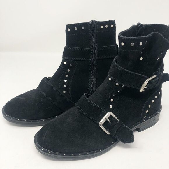 STEVEN BY STEVE MADDEN | Black Suede Studded Zephyr Boots Women’s Size 8.5 - Picture 4 of 11
